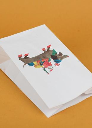 Новорічний пакет 150*90*240 паперові пакети для новорічних подарунків різдвяні подарункові пакети5 фото