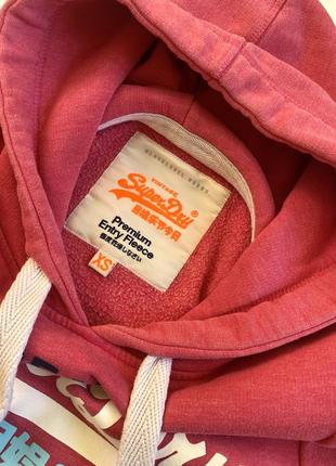 Батнік, худі бренду superdry на флісі з капюшоном5 фото