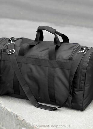 Якісна спортивна сумка дорожня p-60 biz чорна для тренувань та подорожей міцна на 60 л oxford4 фото