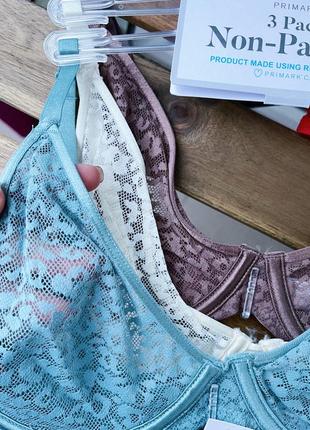 Набор секси бюстгальтеров без чашечки 3шт