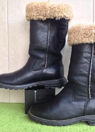 Сапоги зимние кожаные  ugg brooks shearling sheepskin s/n 54906 фото