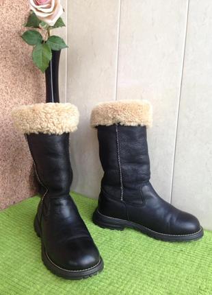 Сапоги зимние кожаные  ugg brooks shearling sheepskin s/n 5490