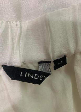 Белая, вискозная, лёгкая, воздушная юбка lindex с прошвой, р.m7 фото
