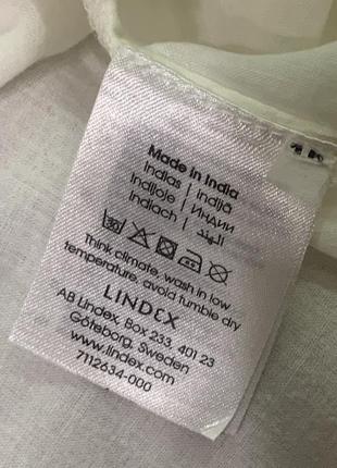 Белая, вискозная, лёгкая, воздушная юбка lindex с прошвой, р.m8 фото