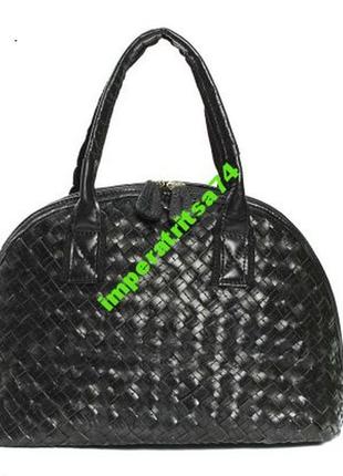 Женская сумка из натуральной кожи. плетение.3 фото