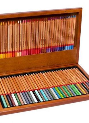 Олівці кольорові 72 кольори "marco" renoir в дерев'яній коробці 3100-72wb3 фото