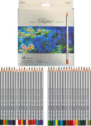 Олівці кольорові 48 кольорів "marco" raffine 7100-48cb1 фото