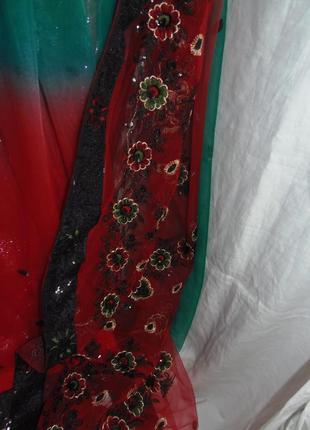 Индийское сари,чоли+ юбка р.xs-s6 фото