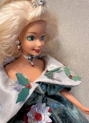 Лялька барбі колекційна щасливого різдва 1995 barbie happy holidays3 фото