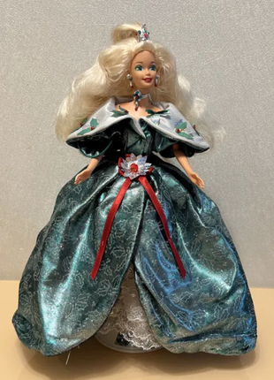 Лялька барбі колекційна щасливого різдва 1995 barbie happy holidays1 фото
