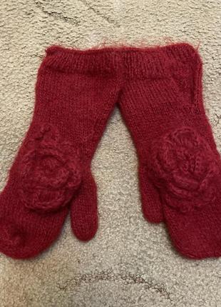 Рукавицы мохер люкс бренд