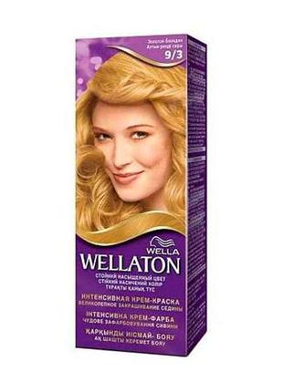 Фарба для волосся 9/3 золотий блондин тм wellaton1 фото