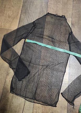 Кофта-сетка черная женская сетка кофта женская