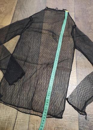 Кофта-сетка черная женская сетка кофта женская