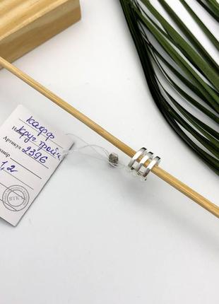 Серебряная серёжка кафф одна