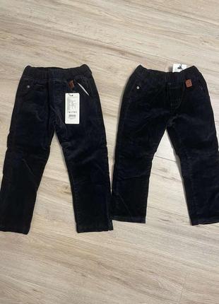 Вельветовые брюки на флисе