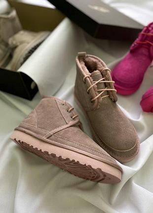 Зимние угги ugg neumel "pink"