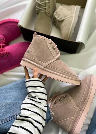 Зимние угги ugg neumel "pink"