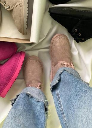 Зимние угги ugg neumel "pink"