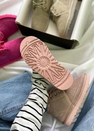 Зимние угги ugg neumel "pink"