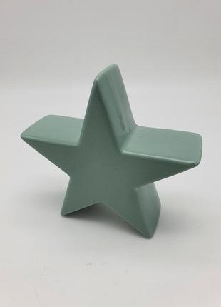 Уценка! новогодний декор - фигура звезда керамическая  christmas gifts, 13 см