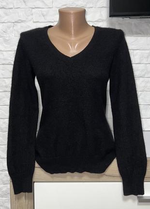 Кашеміровий чорний жіночий пуловер, джемпер pure cashmere