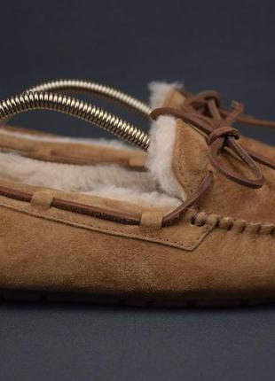 Ugg australiaolsen угги мокасины тапочки зимние мех овчина цигейка. оригинал. 39 р./25 см.1 фото