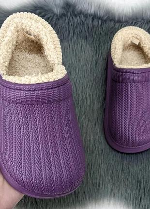 Теплые детские зимние кроксы ,галоши !