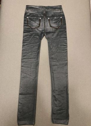 Джеггинсы/утепленные джинсы скинни/лосины утепленные3 фото