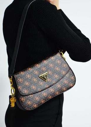 Сумка на плечо guess cordelia logo brown 🎆