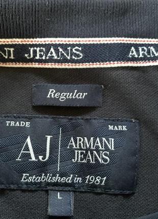 Чоловіча бавовняна поло футболка armani jeans5 фото