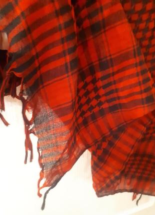 Арафатка шемаг чорно-красный червоний тактический шарф 108х1063 фото