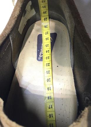 Premium шкіряні чоловічі замшеві туфлі снікерси напівчеревики clark’s original wallabee boot7 фото