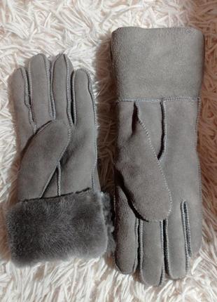 Хутровi жиночi рукавички1 фото