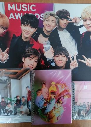 Комплект из 4 предметов с группой bts (бтс)