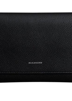 Сумка клатч burberry pearson черная кожа италия. новый. оригинал