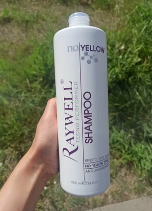 Набор для ухода за осветлёнными волосами raywell no yellow: шампунь 1000 мл + маска 250 мл