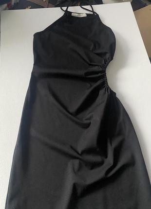 Нарядное платье сарафан с прорезью на талии4 фото