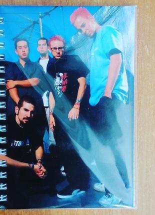 Блокнот лінкін парк linkin park а6 клетка (2389)