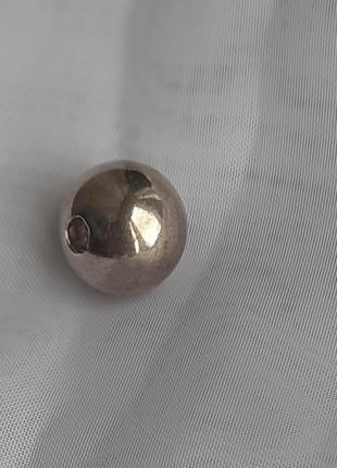 Подвеска шарик, шарм, серебро 925проба.