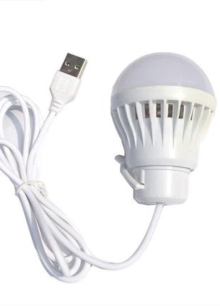 Лампа led usb 3w з кабелем 1 метр