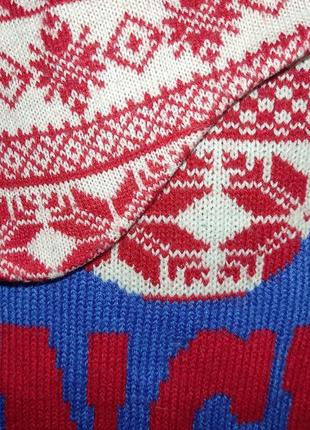 Зимний новогодний мужской вязаный свитер, м, 464 фото