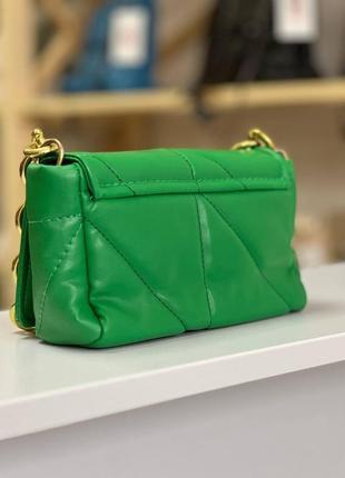 Жіноча зелена сумка клатч маленька сумка зручна сумка для телефона2 фото