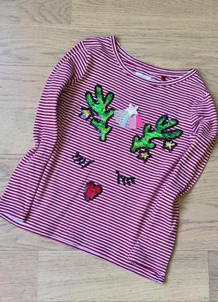 Реглан новорічний next/кофта з паєтками з оленем 4-6 років/116 см ‼️мін-не замовлення 175 грн‼️