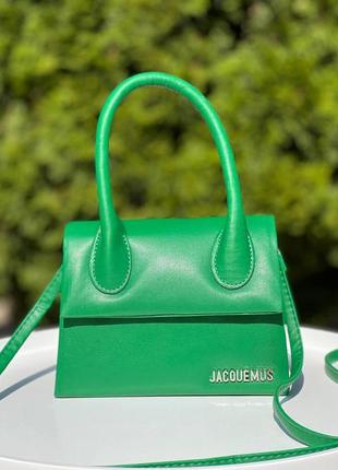 Стильна сумка через плече jacquemus зелена