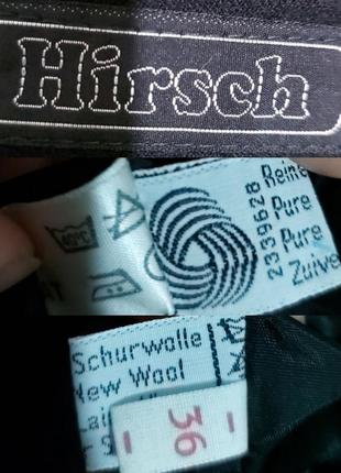 Шерстяная юбка миди в полоску со знаком качества hirsch10 фото