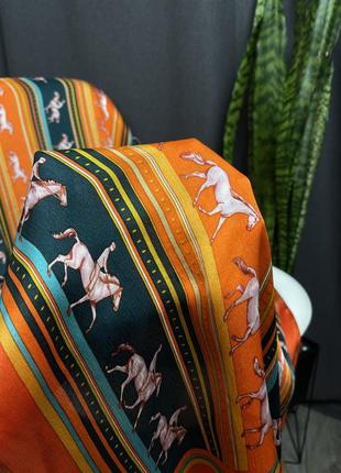 Оригінальний шовковий шарф  hermes scarf sequences by caty latham5 фото