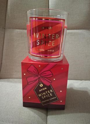 Ароматическая свеча avon winter spice1 фото