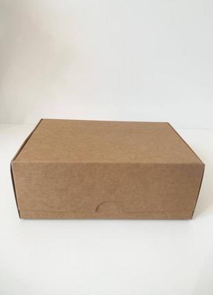 Коробка для макаронс, еклерів, безе «крафт» без вікна, 140*100*53