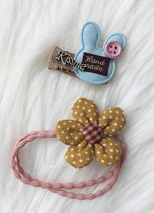 Резинки, резинка, заколки, заколка, украшения для волос, набор